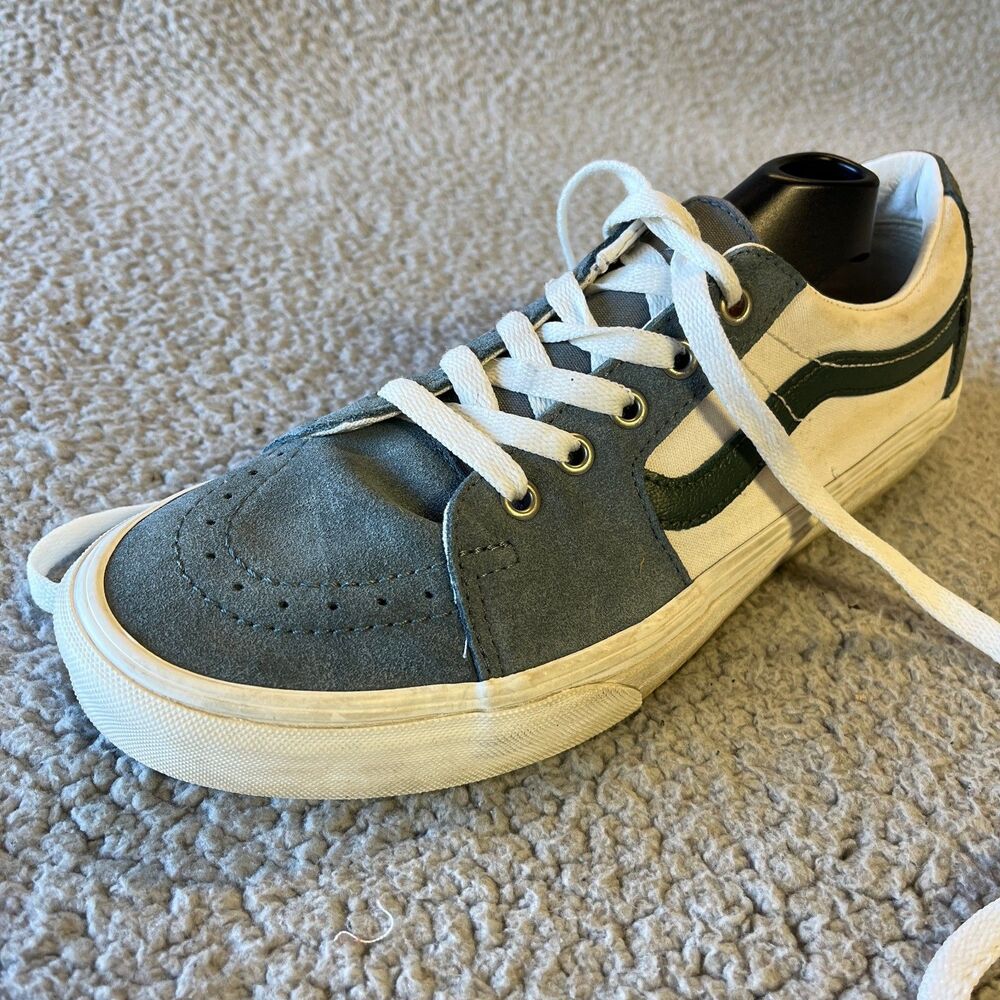 VANS Old Skool Sneakers Mens 8.5 WO 10 Gray Suede Lowtop 508357 Skate Shoes